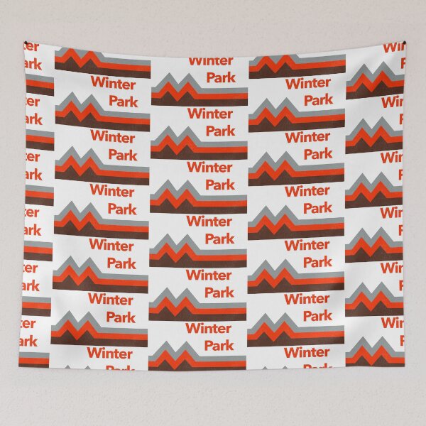 Item preview, Retro Winter Park 70/80s Style Skiing Hiking Travel Tourist designed and sold by acquiesce13.