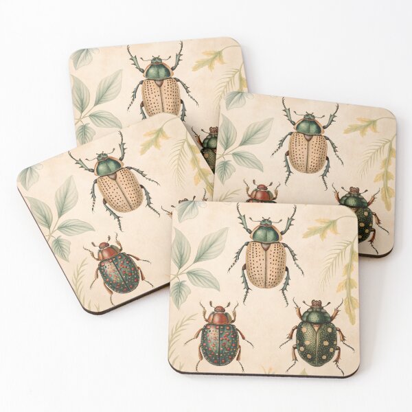 Item preview, antique lithography with bugs designed and sold by DuskTillDown.