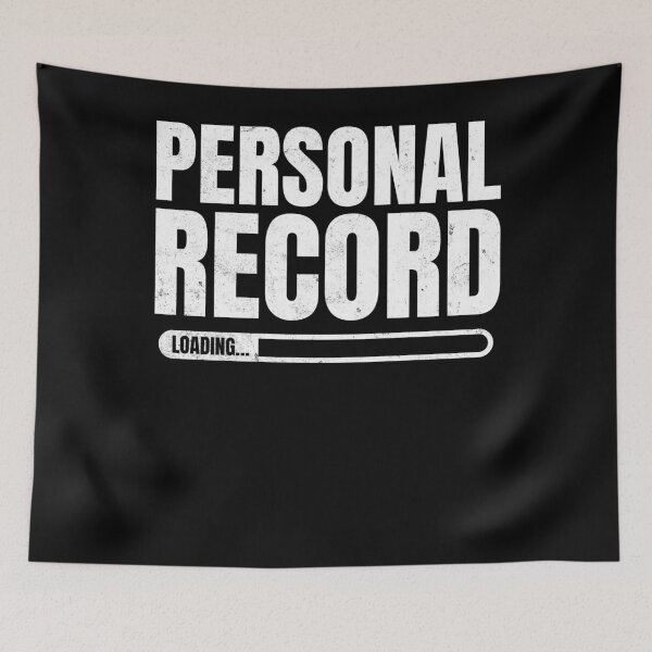 Item preview, Personal Record Loading Runner Gym Fitness Athlete designed and sold by PrintCrafting.