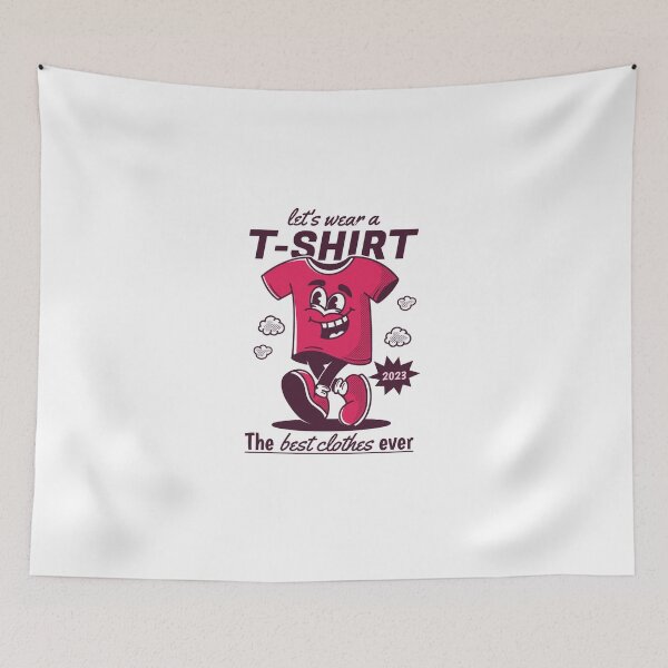 Item preview, t shirt best clothes ever mascot character illustration walking t shirt design vintage style designed and sold by GHRT.