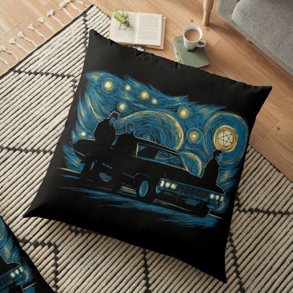 Nuit surnaturelle étoilée Coussin de sol