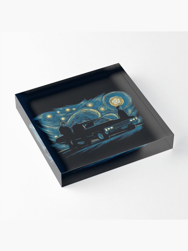 Alternate view of Starry Supernatural Night Acrylic Block