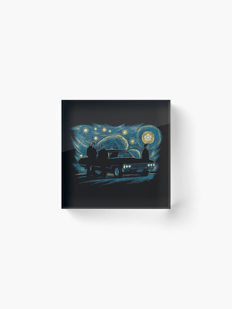 Alternate view of Starry Supernatural Night Acrylic Block