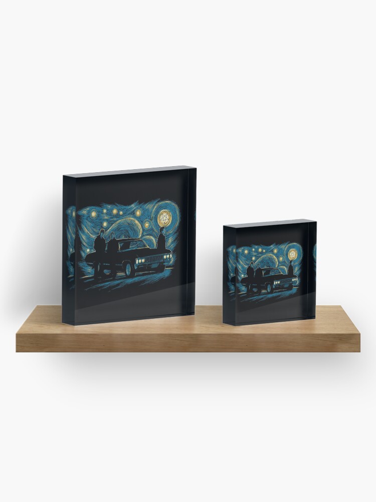 Alternate view of Starry Supernatural Night Acrylic Block