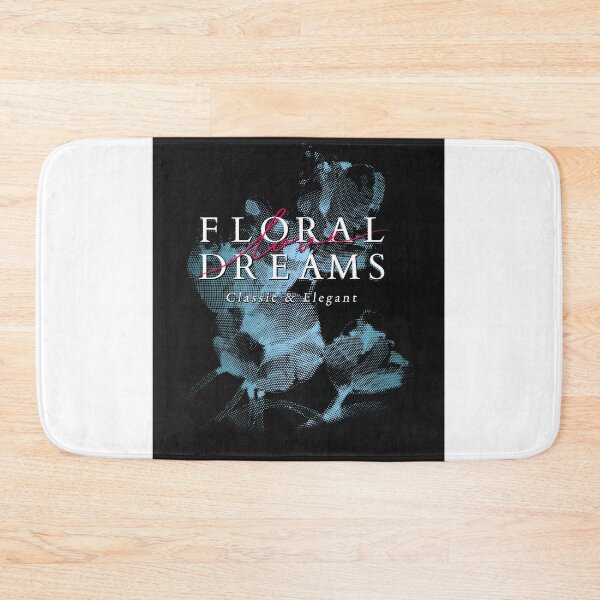 Item preview, Black t-shirt with print. Silkscreen. Flower dreams. Classic and elegance. Fashion. Textile print. Set of 2 T-shirts, black and white. The background designed and sold by GHRT.