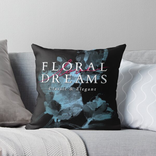 Item preview, Black t-shirt with print. Silkscreen. Flower dreams. Classic and elegance. Fashion. Textile print. Set of 2 T-shirts, black and white. The background designed and sold by GHRT.
