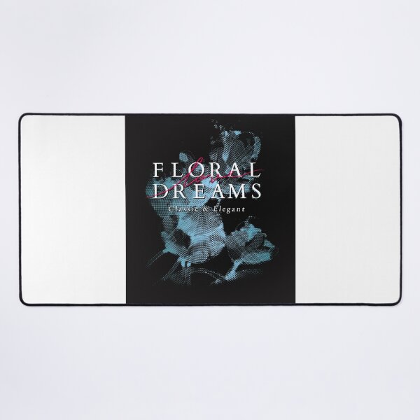 Item preview, Black t-shirt with print. Silkscreen. Flower dreams. Classic and elegance. Fashion. Textile print. Set of 2 T-shirts, black and white. The background designed and sold by GHRT.