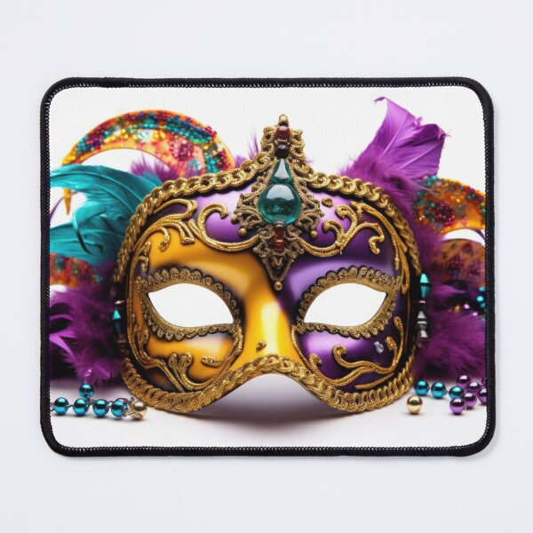 Item preview, Captivating Mardi Gras Mask: A Stunning Display of Beauty and Intrigue designed and sold by PygmyTitan Photo.