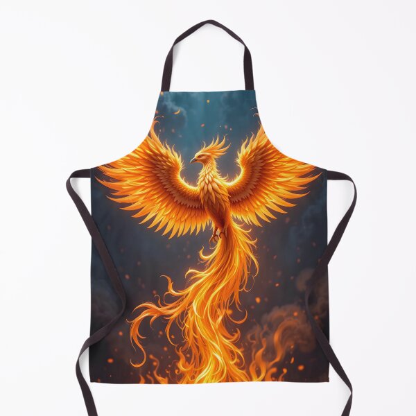 Item preview, Fiery Phoenix Soaring Through the Sky designed and sold by BrushRushX.