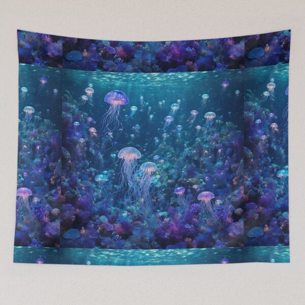 Item preview, Jellyfish in the Deep Blue designed and sold by Sadia  Jannat.