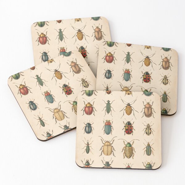 Item preview, antique lithography with insects designed and sold by DuskTillDown.