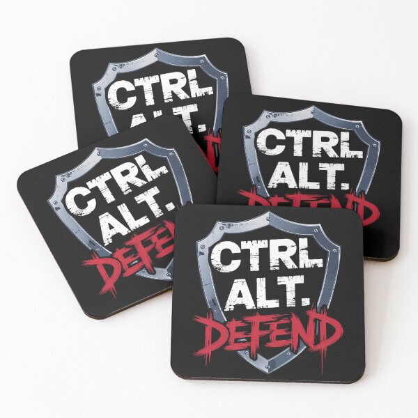 Item preview, CTRL ALT Defend Shield Design for Gamers and Tech Lovers designed and sold by pixelpopplanet.
