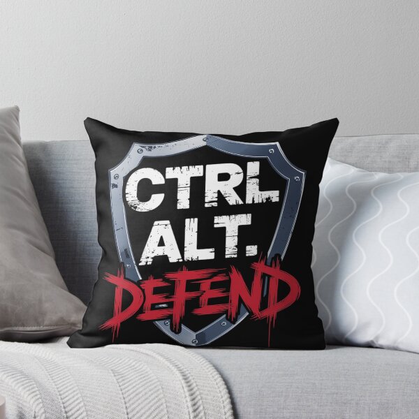 Item preview, CTRL ALT Defend Shield Design for Gamers and Tech Lovers designed and sold by pixelpopplanet.