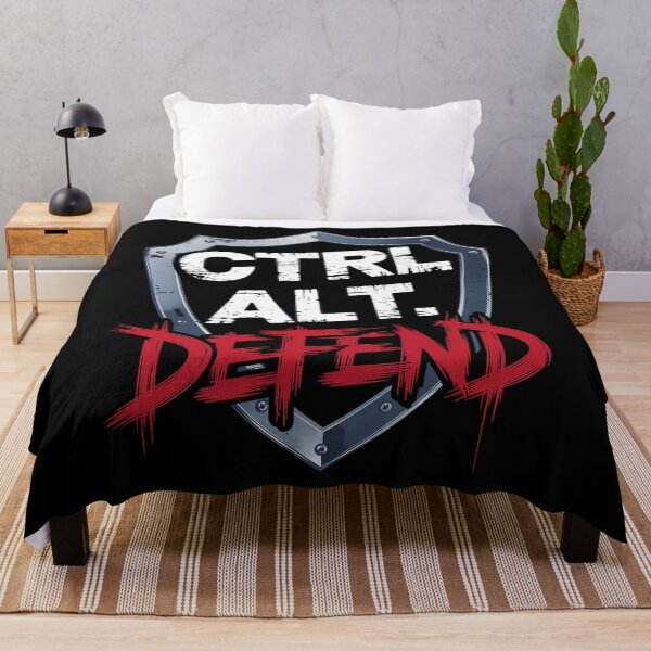 Item preview, CTRL ALT Defend Shield Design for Gamers and Tech Lovers designed and sold by pixelpopplanet.