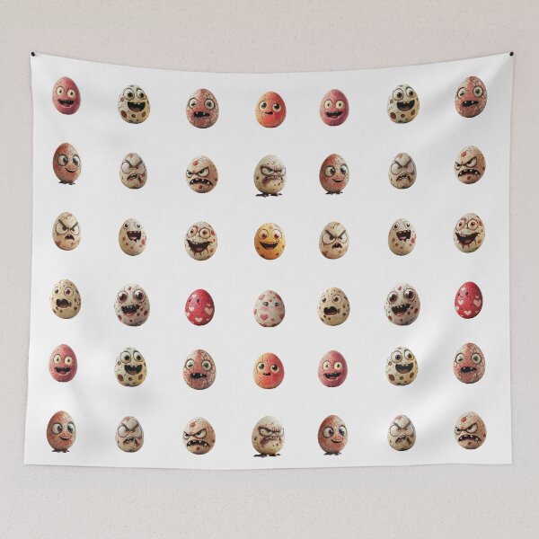 Item preview, Chibi Easter Egg Stickers – Red Edition – 16 Fun Designs for Your Spring Celebration designed and sold by sabantha.