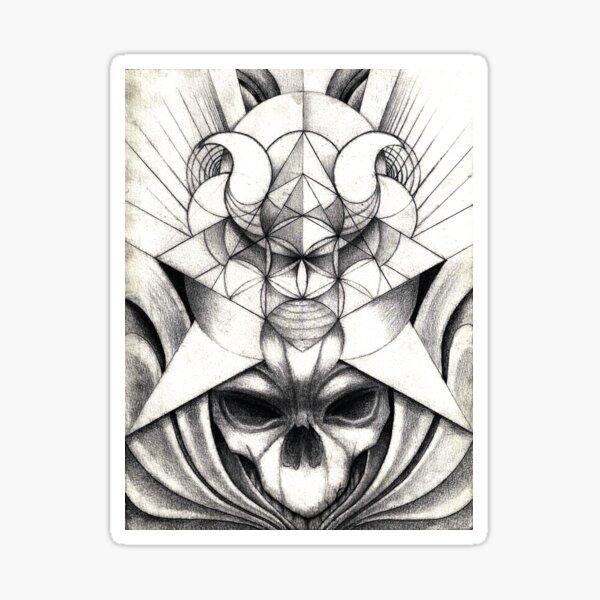 Decayed Geometry Sticker