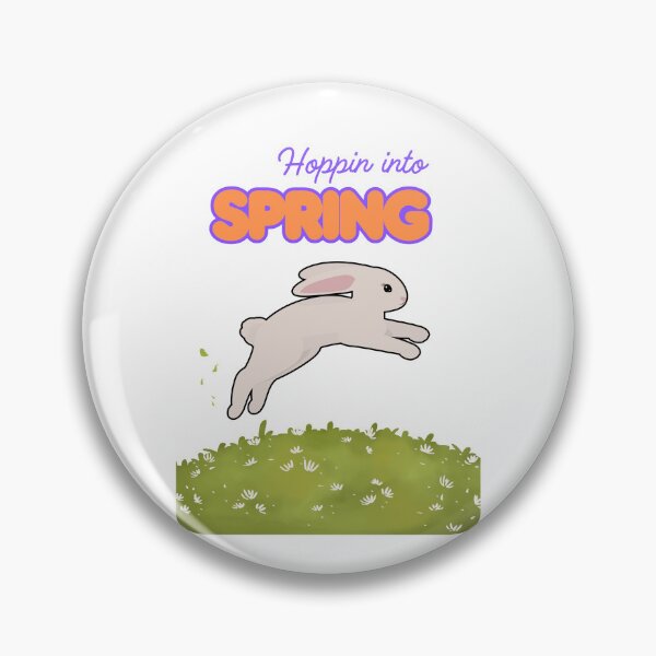 Item preview, Hoppin’ Into Spring - Cute Bunny & Floral Easter Design designed and sold by RadiantRoost.