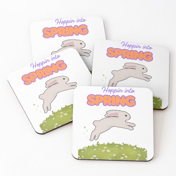 Item preview, Hoppin’ Into Spring - Cute Bunny & Floral Easter Design designed and sold by RadiantRoost.