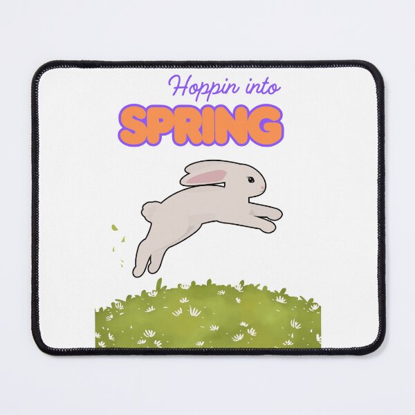 Item preview, Hoppin’ Into Spring - Cute Bunny & Floral Easter Design designed and sold by RadiantRoost.