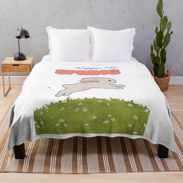 Item preview, Hoppin’ Into Spring - Cute Bunny & Floral Easter Design designed and sold by RadiantRoost.