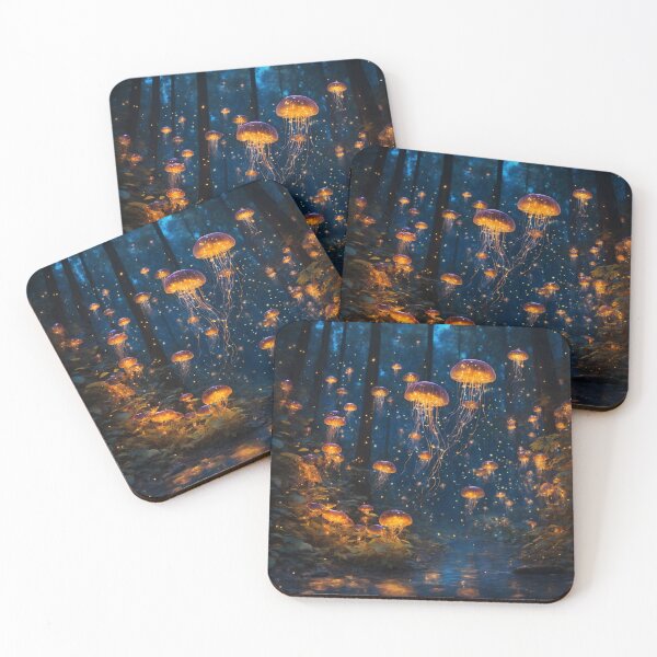 Item preview, Jellyfish in a Magical Forest designed and sold by Sadia  Jannat.