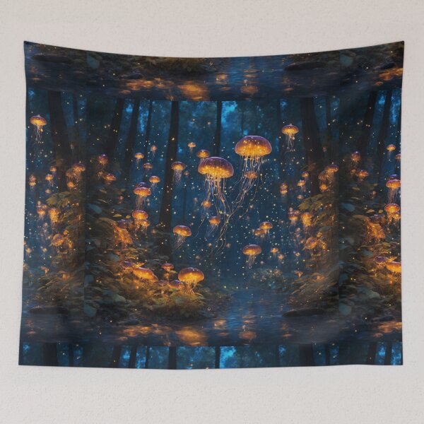 Item preview, Jellyfish in a Magical Forest designed and sold by Sadia  Jannat.