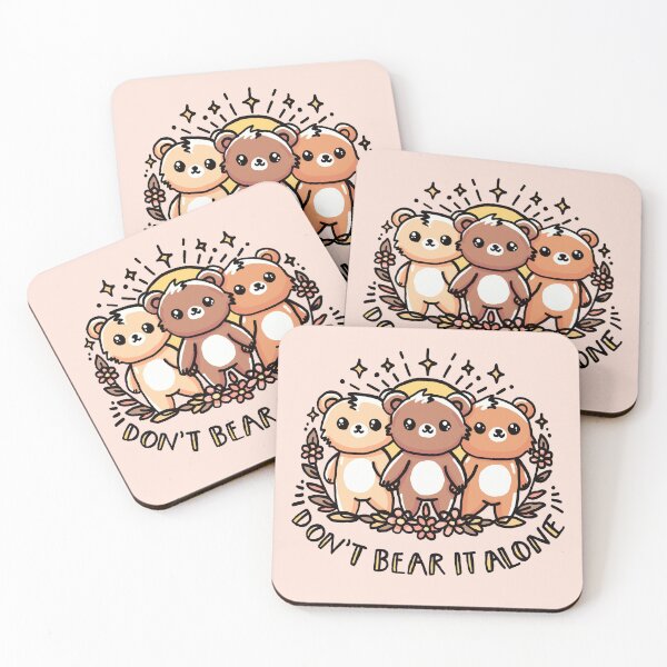 Item preview, Don't Bear It Alone - Kawaii Bear - Practice Community - Empathy - Compassion designed and sold by TweeSpark.