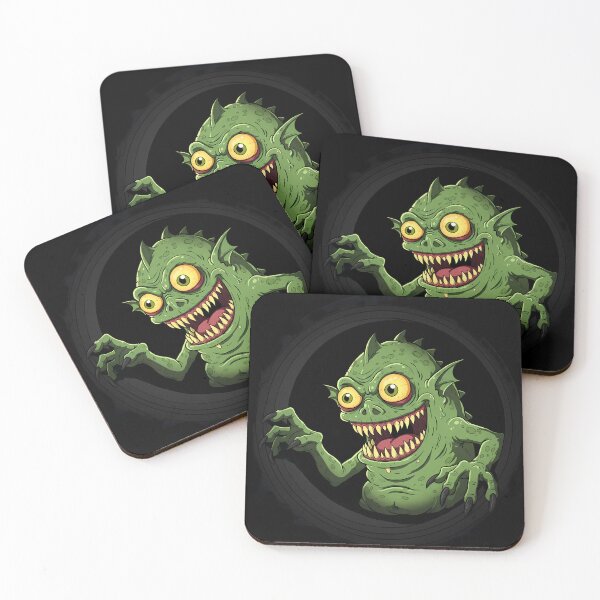 Item preview, Peek-a-Boo! - My Quirky Green Sewer Monster designed and sold by RiklawDesigns.