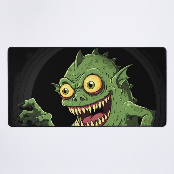 Item preview, Peek-a-Boo! - My Quirky Green Sewer Monster designed and sold by RiklawDesigns.