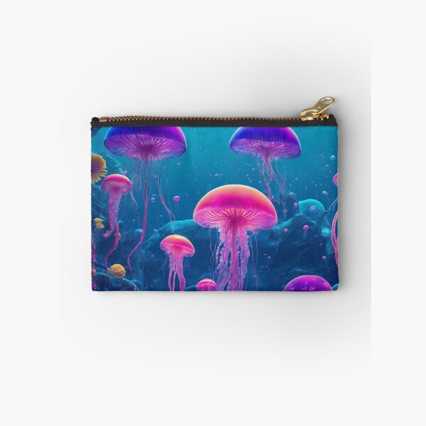 Item preview, Jellyfish in a Magical Underwater Landscape designed and sold by Sadia  Jannat.