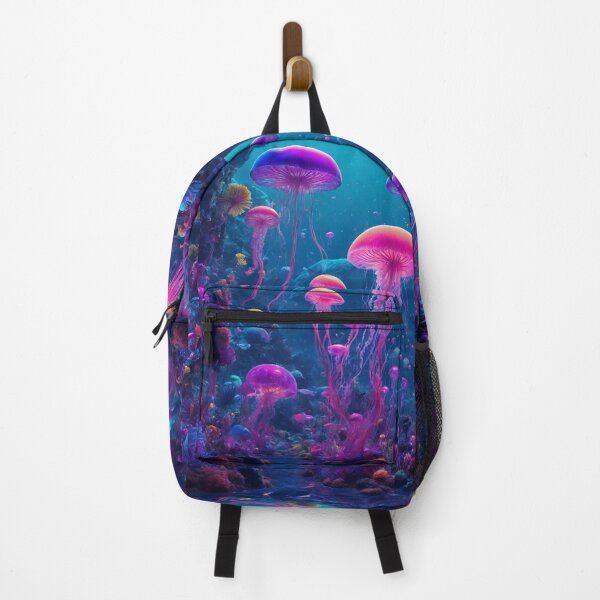 Item preview, Jellyfish in a Magical Underwater Landscape designed and sold by Sadia Jannat.