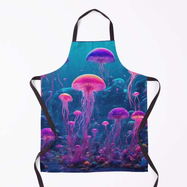 Item preview, Jellyfish in a Magical Underwater Landscape designed and sold by Sadia Jannat.