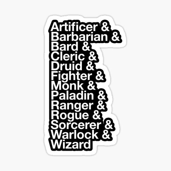 Item preview, D&D Classes designed and sold by stephentc.