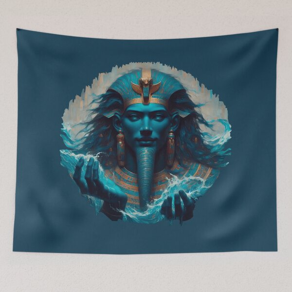 Item preview, Egyptian Water God God Gifts designed and sold by TheLaundryLady.
