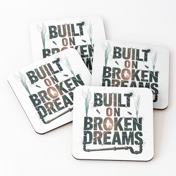 Item preview, Built on Broken Dreams Inspirational Grunge Artistic Design designed and sold by pixelpopplanet.