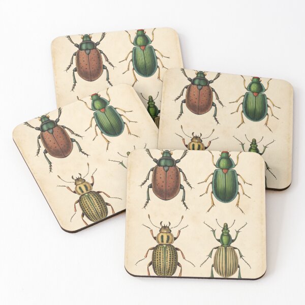 Item preview, antique lithography with insects designed and sold by DuskTillDown.