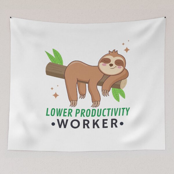 Item preview, Lower Productivity Worker designed and sold by Alberto Dominguez.