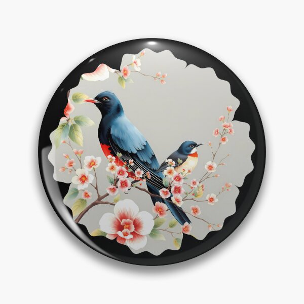 Item preview, Chinoiserie Black Birds designed and sold by TestudoDesign.