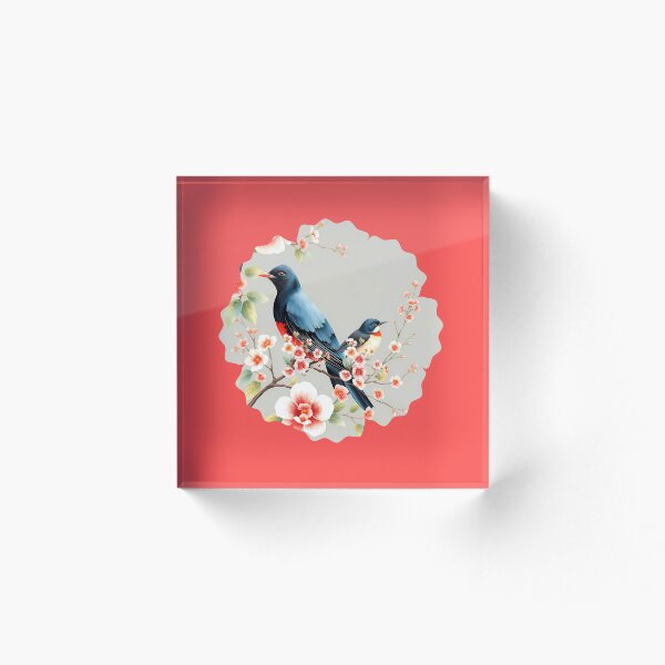 Item preview, Chinoiserie Black Birds designed and sold by TestudoDesign.