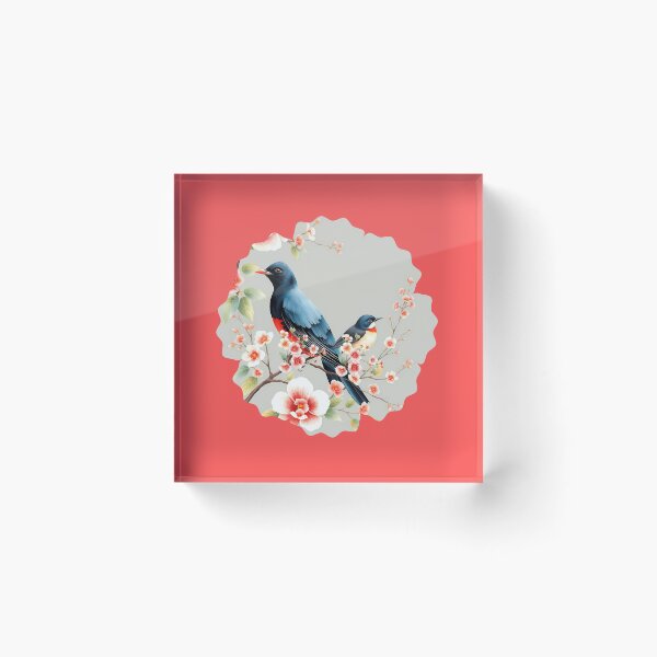 Item preview, Chinoiserie Black Birds designed and sold by TestudoDesign.