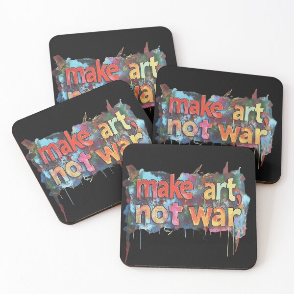 Item preview, make art not war designed and sold by ARTistCyberello.