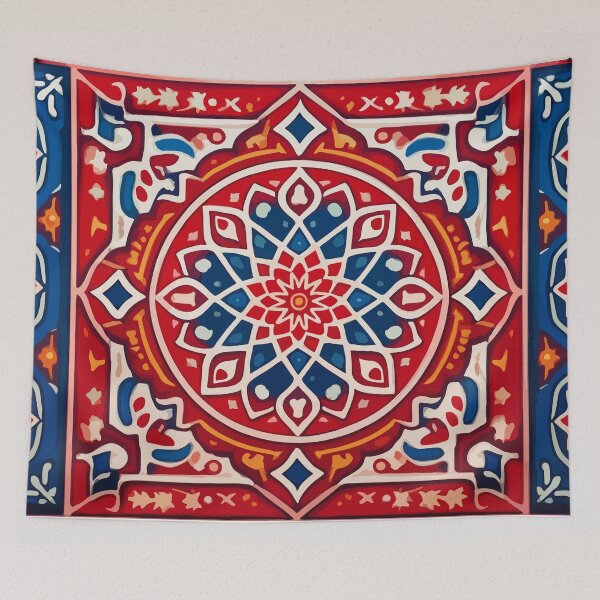 Item preview, Khayamiya Ramadan  In overlapping colors Tapestries designed and sold by vanilla art.