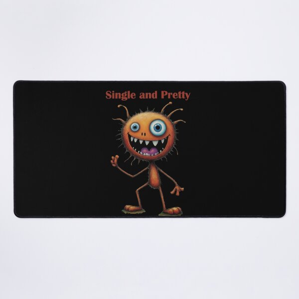 Item preview, Single and Pretty, funny monster, cute ugly, single life designed and sold by KayUweRott.