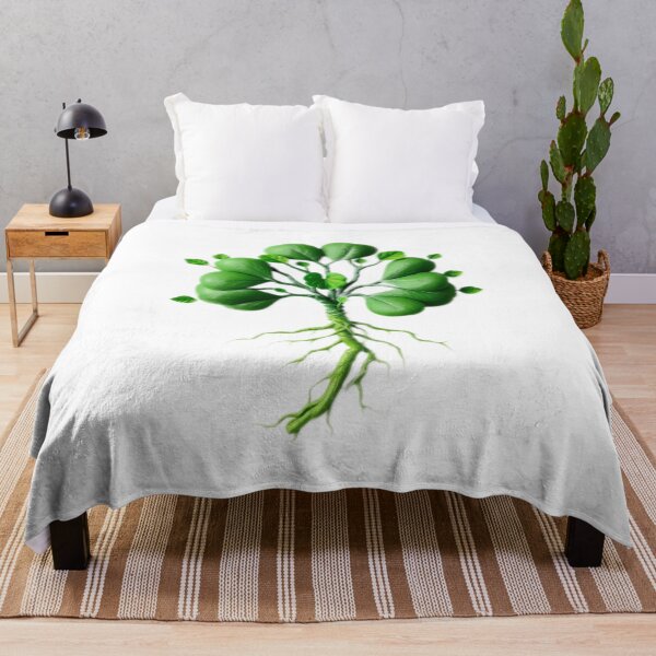 Item preview, St. Patrick's Day Shamrock Plant with Detailed Roots and Leaves designed and sold by Cloud-Riders.