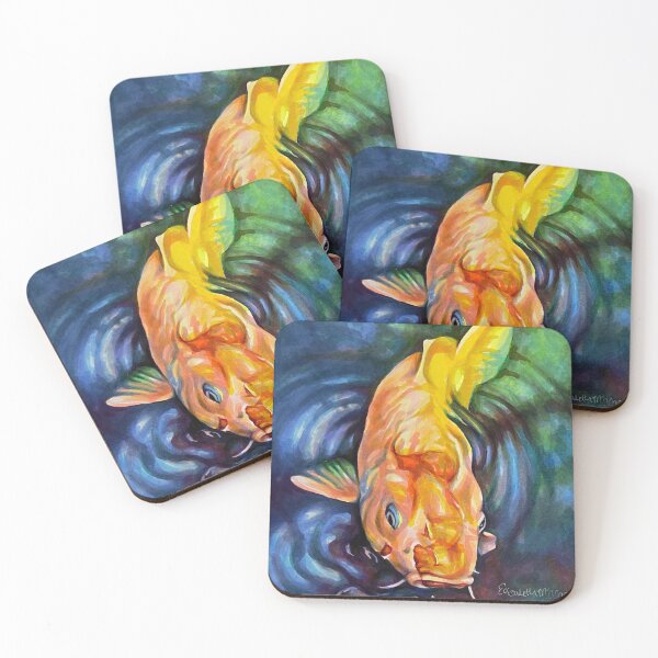 Item preview, Koi Fish in a Pond Marker Art by Elizabeth McAlarney designed and sold by Paintbrushbetty.