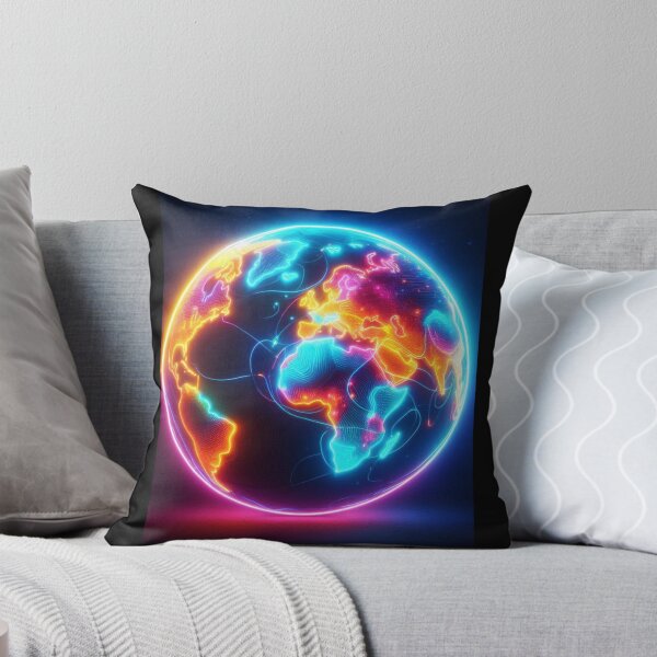 Item preview, Abstract Neon Earth Designs designed and sold by WakeUpYourBrain.
