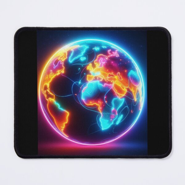 Item preview, Abstract Neon Earth Designs designed and sold by WakeUpYourBrain.
