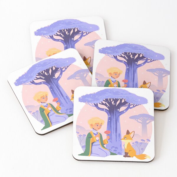 Item preview, Prince with Rose and Fox near Baobab designed and sold by natalielaf.