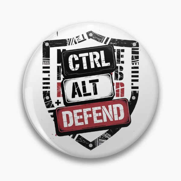 Item preview, Cybersecurity Shield Design - CTRL ALT DEFEND for Tech Lovers designed and sold by pixelpopplanet.