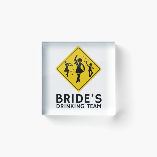 Item preview, Bride's Drinking Team Bridesmaid Bachelorette Party designed and sold by Oval Shop.
